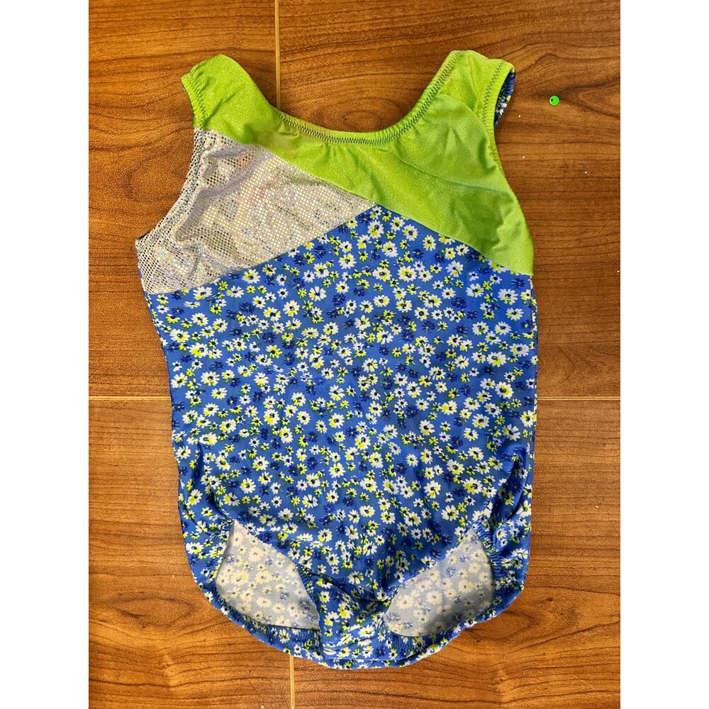 Dance Gymnastics Leotard Motionwear Small Child Daisy Flower Acro Tumbling